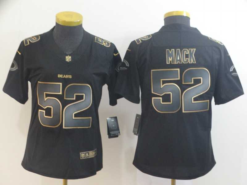 Women Nike Bears 52 Khalil Mack Black Gold Vapor Untouchable Limited Jersey,We sell and wholesale Women Nike Bears 52 Khalil Mack Black Gold Vapor Untouchable Limited Jersey on line form chian!